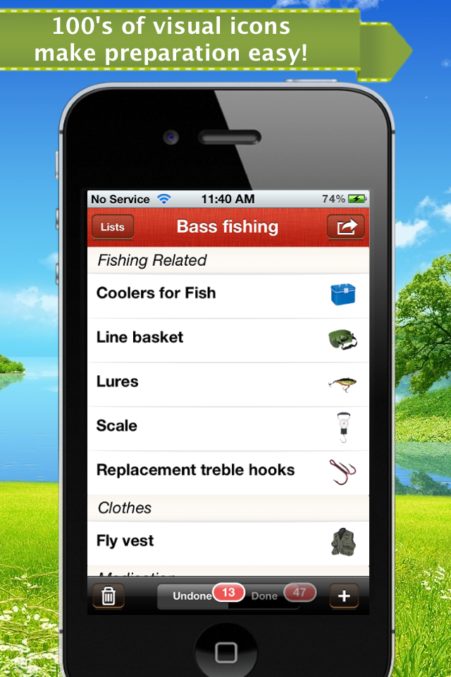 Fishing Trip Plus - Visual Planner & Reminder